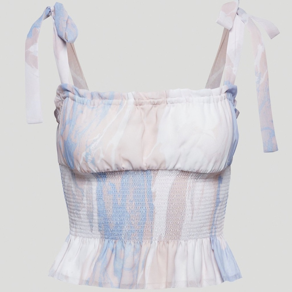 Aritzia Wilfred Ballad Camisole Top | Size M  Bow Straps | Soft Girl Ballet Core